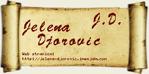 Jelena Đorović vizit kartica